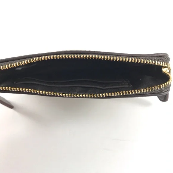 COACH Wristlet Bag Brown Signature Logo with Tag - Picture 7 of 10